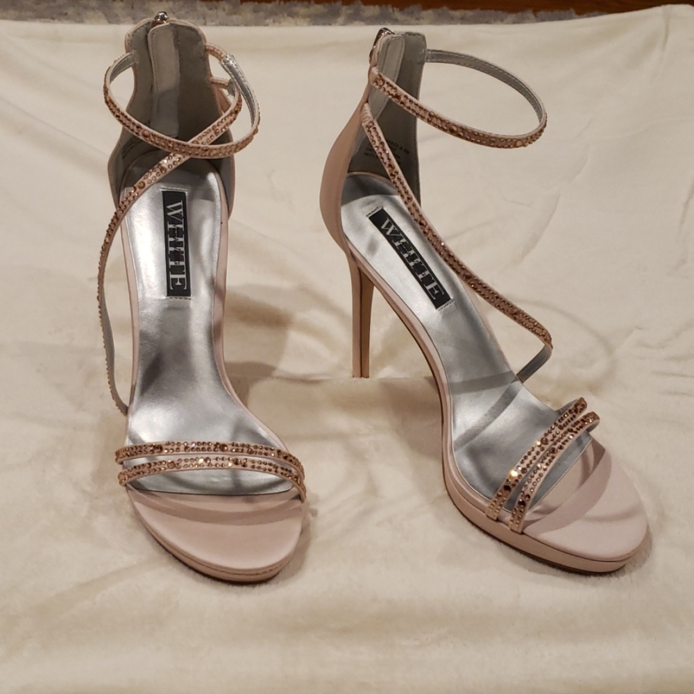 White by Vera Wang high heel sandals